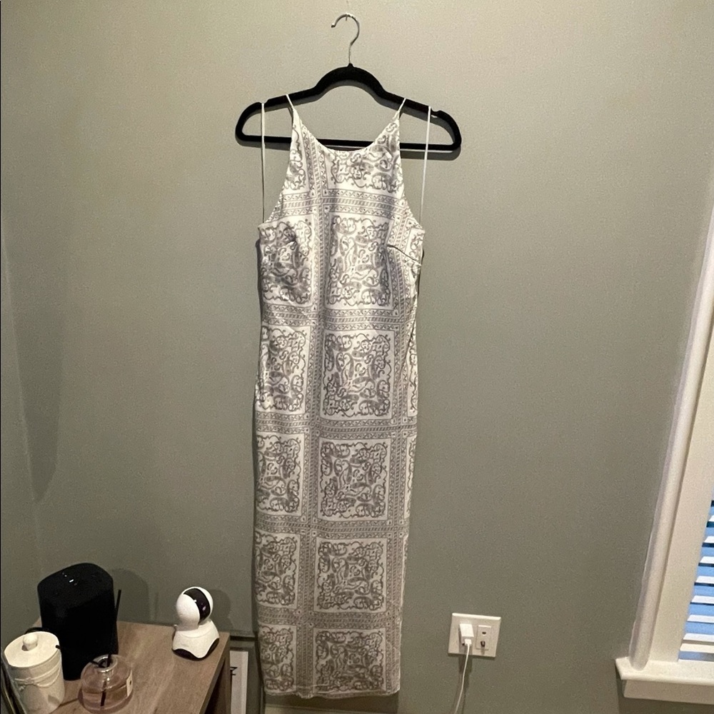 En Saison Bandana Print Midi Dress - Size Small